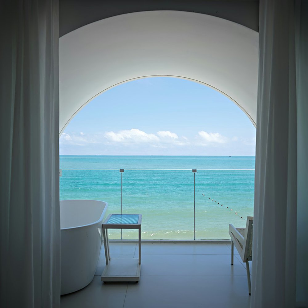 Coastal style bathroom designed by Next Level Design