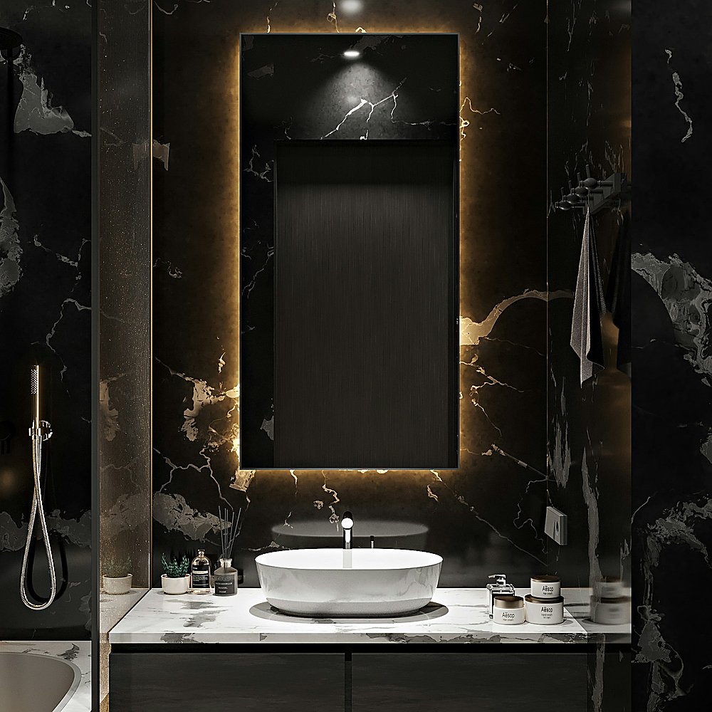 Hollywood Glam style bathroom designed by Next Level Design