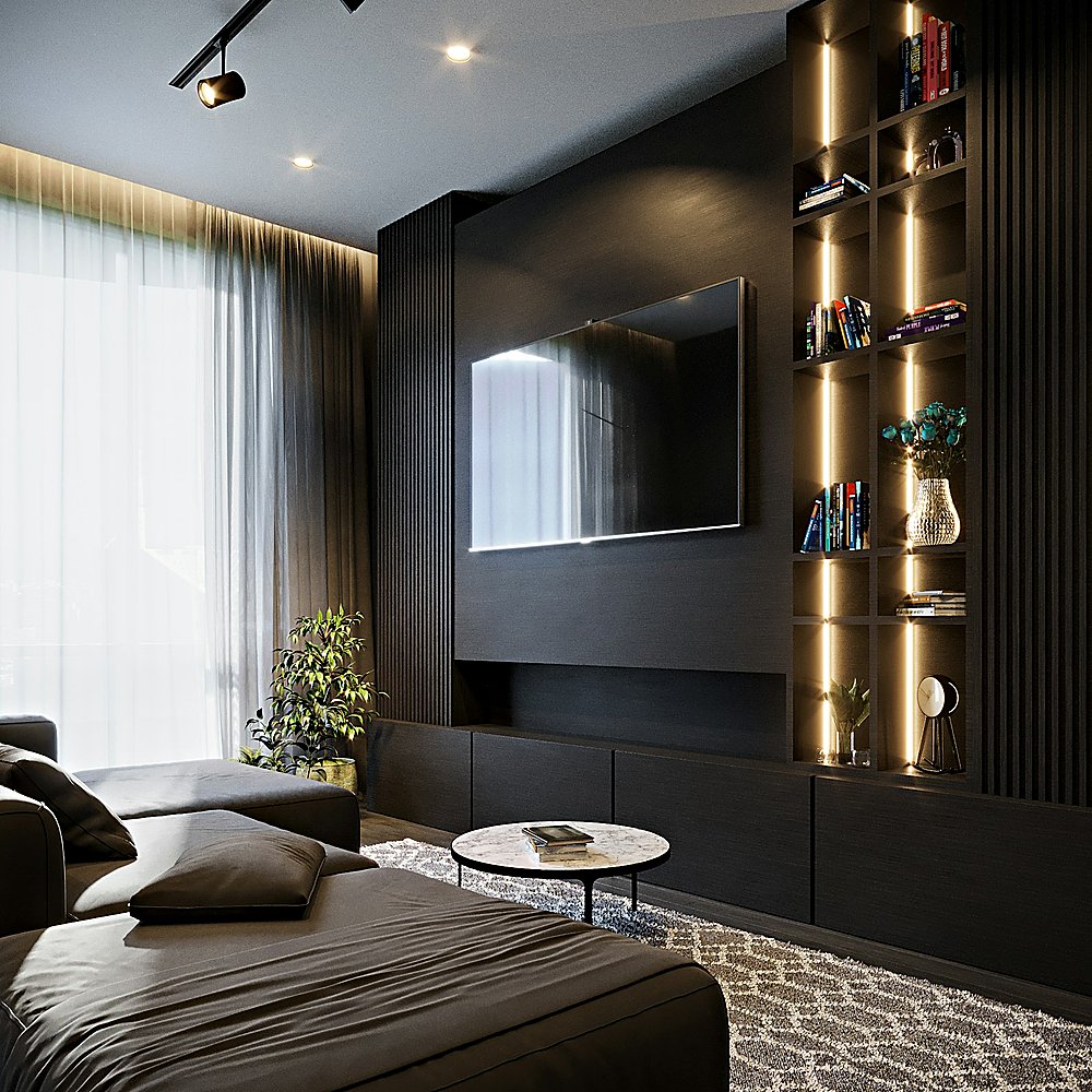 Hollywood Glam style bedroom designed by Next Level Design