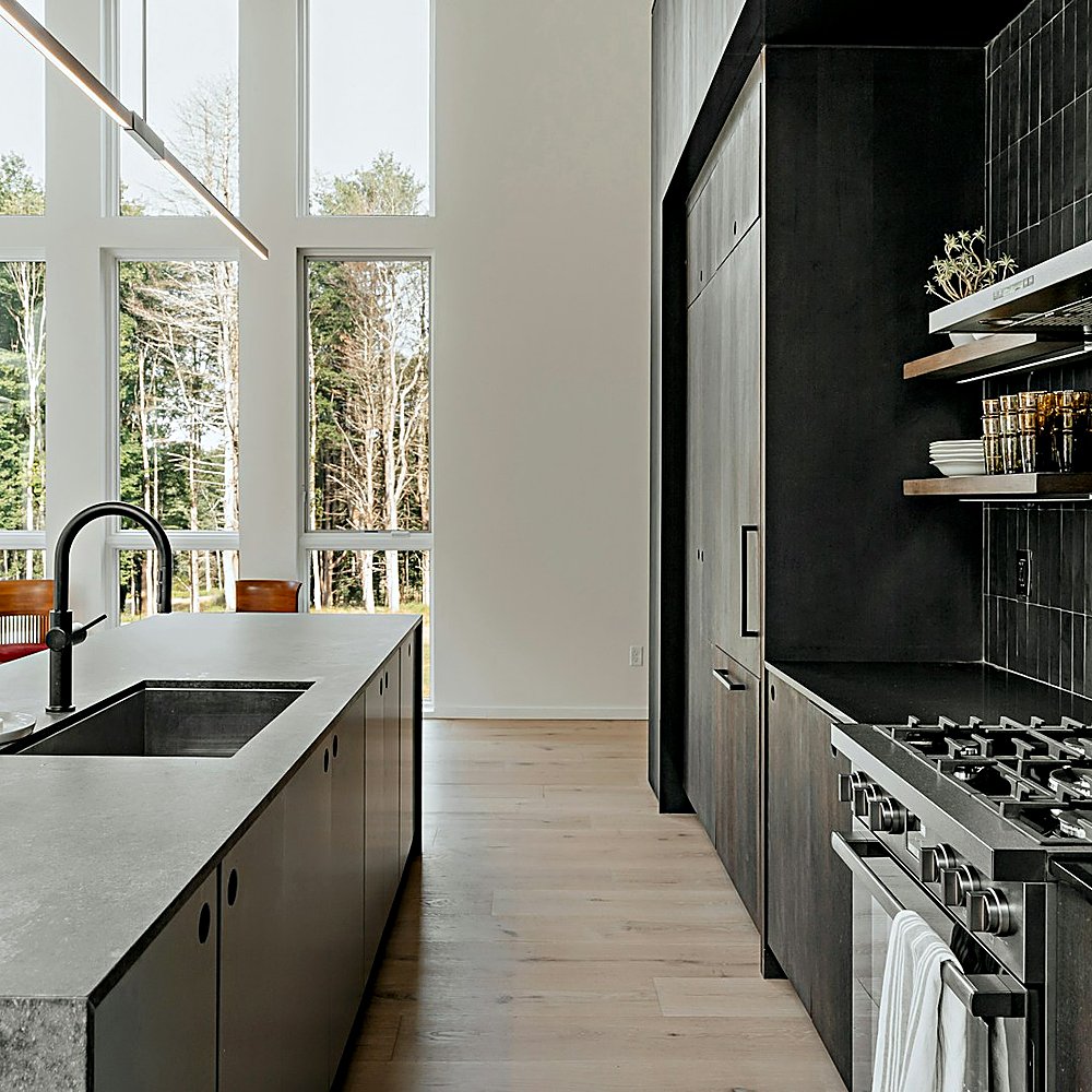 Hollywood Glam style kitchen designed by Next Level Design