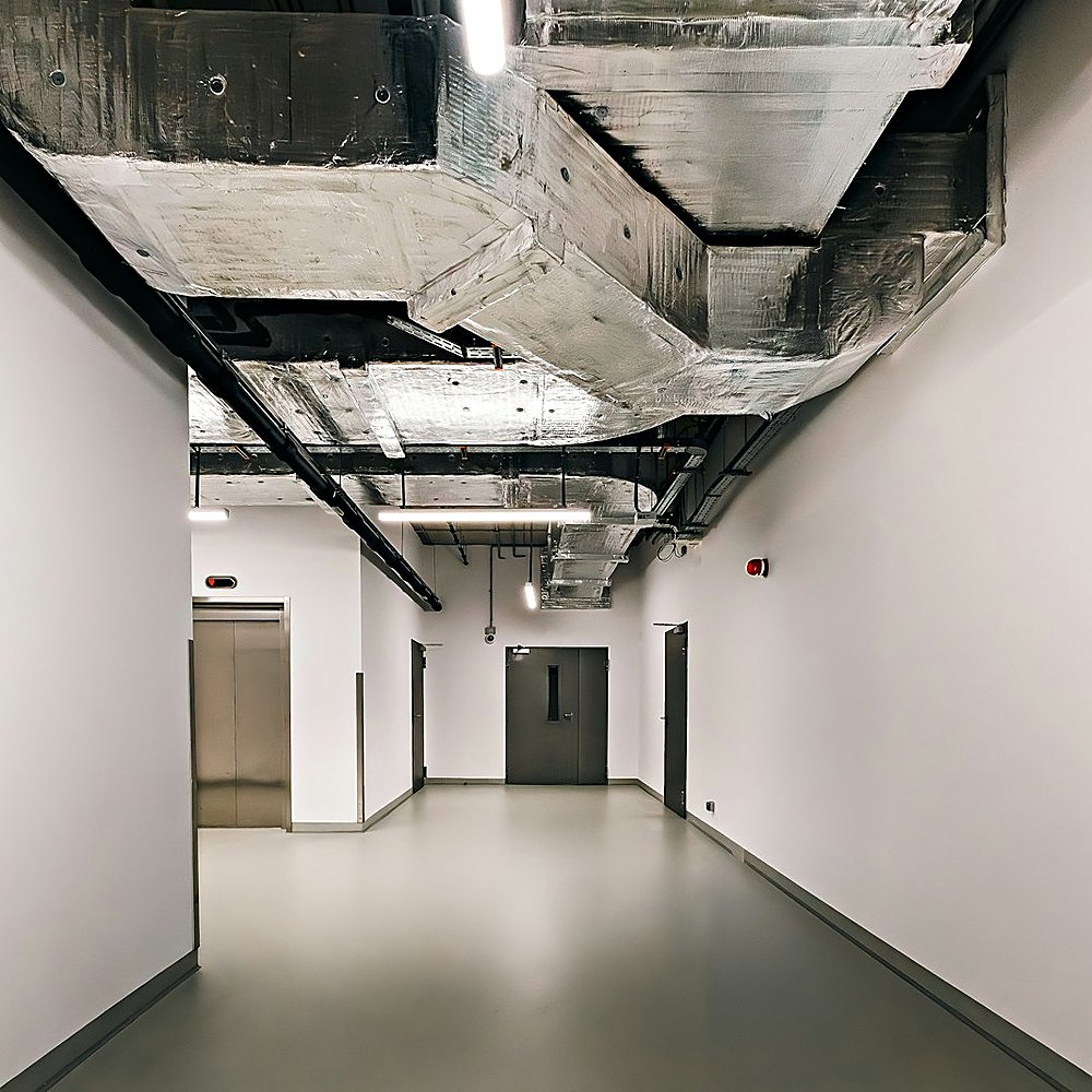 Industrial style entryway designed by Next Level Design
