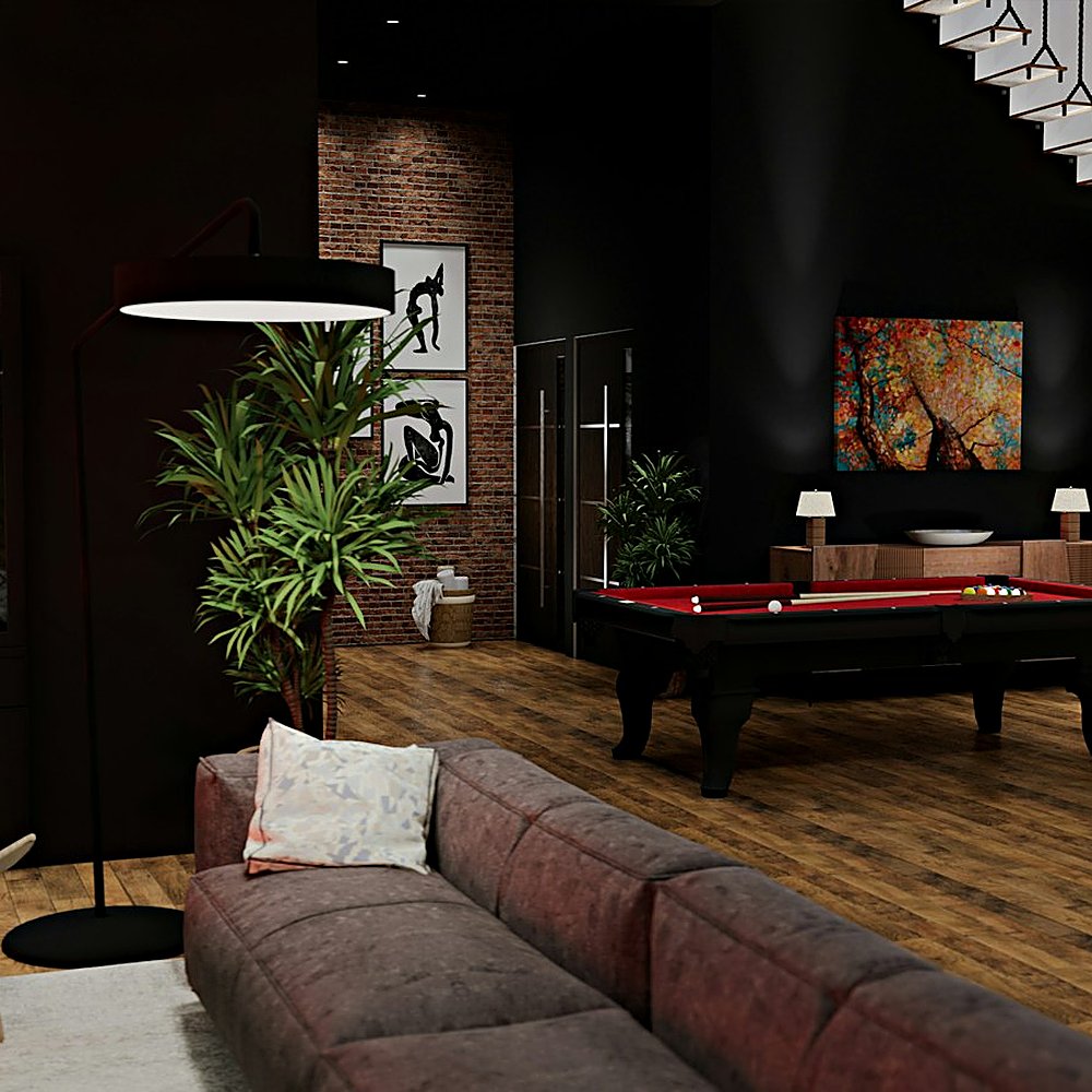 Industrial style living room designed by Next Level Design