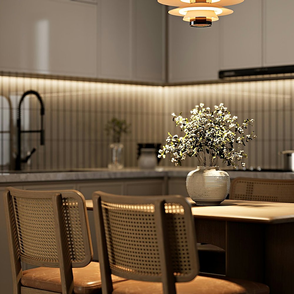Japandi style kitchen designed by Next Level Design