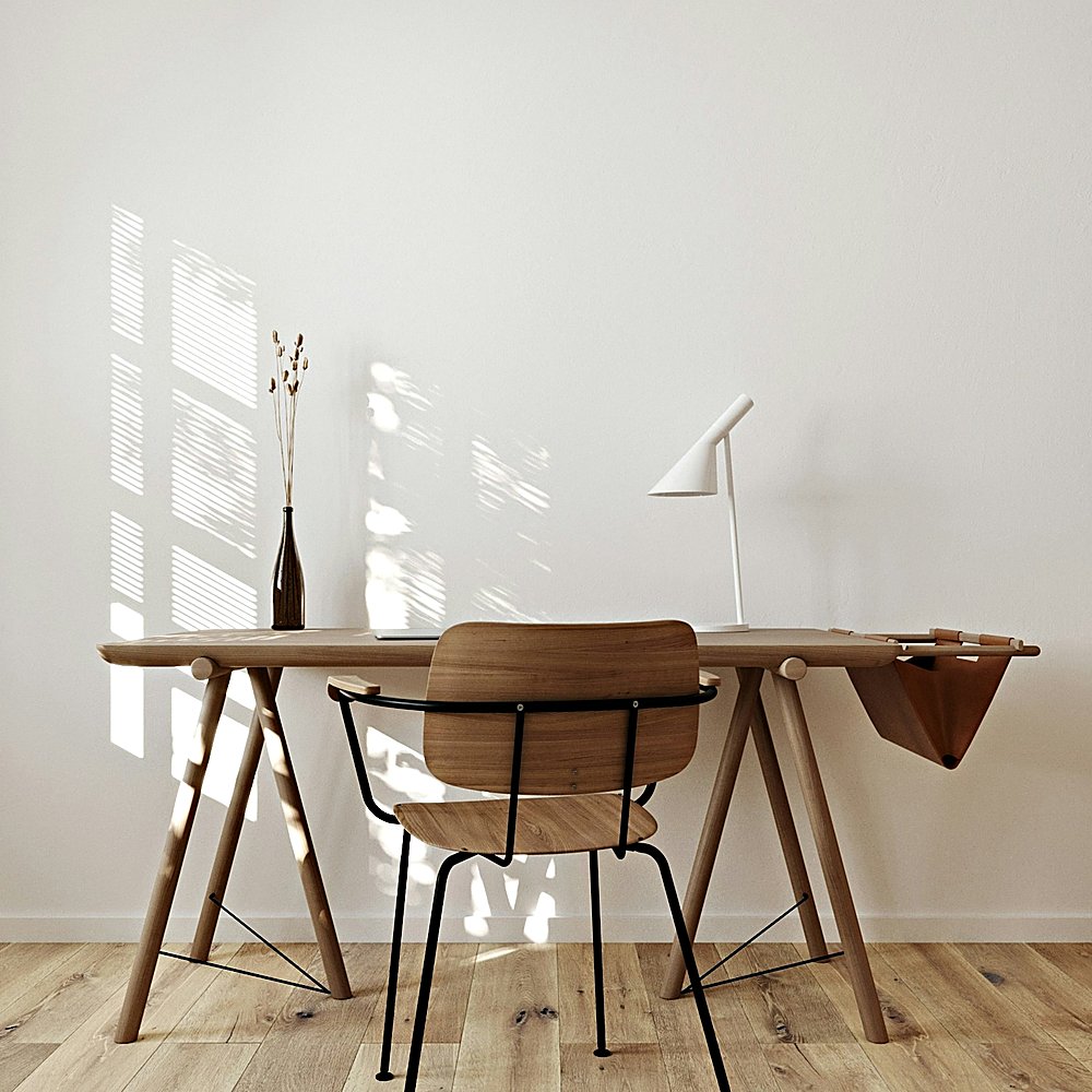 Japandi style office designed by Next Level Design
