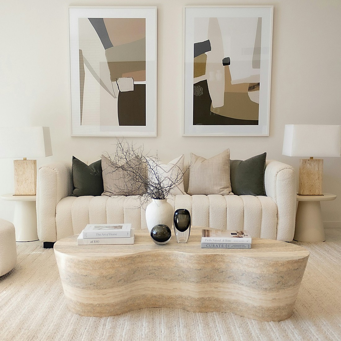 Japandi style living room designed by Next Level Design