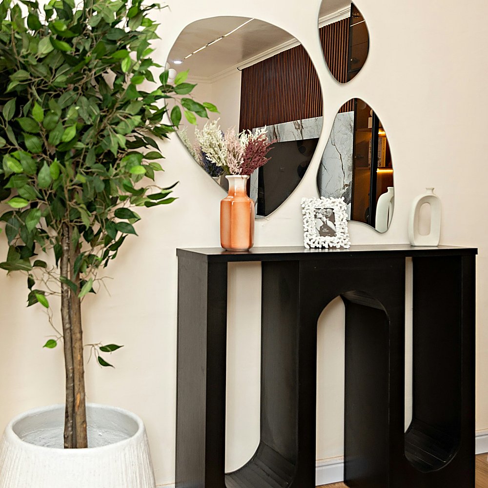 Organic Modern style entryway designed by Next Level Design