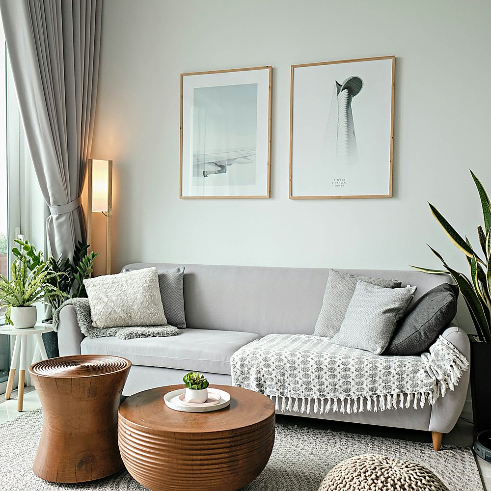 Warm Modern style living room designed by Next Level Design